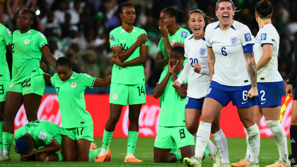 Nigeria's women's football team (players pictured at left on August 7, 2023) are pursuing the national federation for unpaid bonuses and expenses that players say were promised to them.