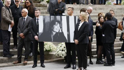 French movie stars pay final farewell to British-born actor and singer Jane Birkin