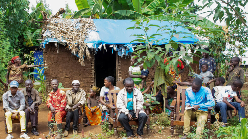 Residents of the village of Muyange, in the South Kivu province of the Democratic Republic of Congo, are seen in this photo taken on June 16, 2023.