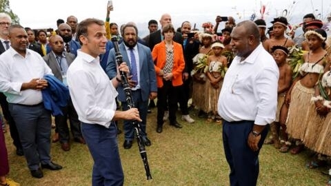 Macron touts French forest preservation plan on visit to Papau New Guinea